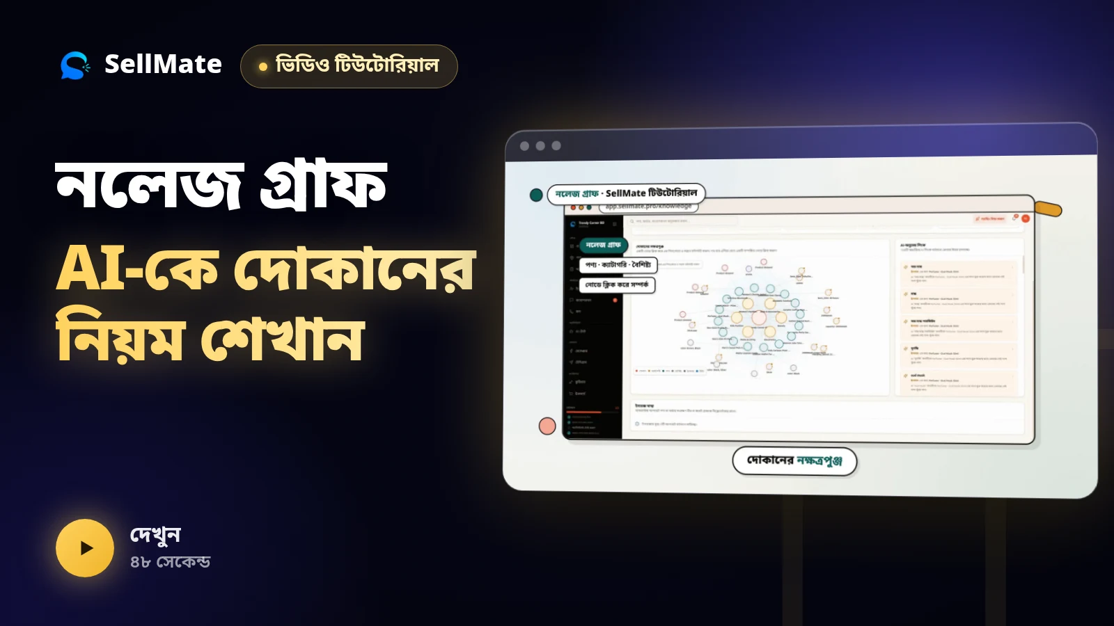 নলেজ গ্রাফ — AI-কে দোকানের নিয়ম আর তথ্য শেখান | SellMate টিউটোরিয়াল পর্ব ১২